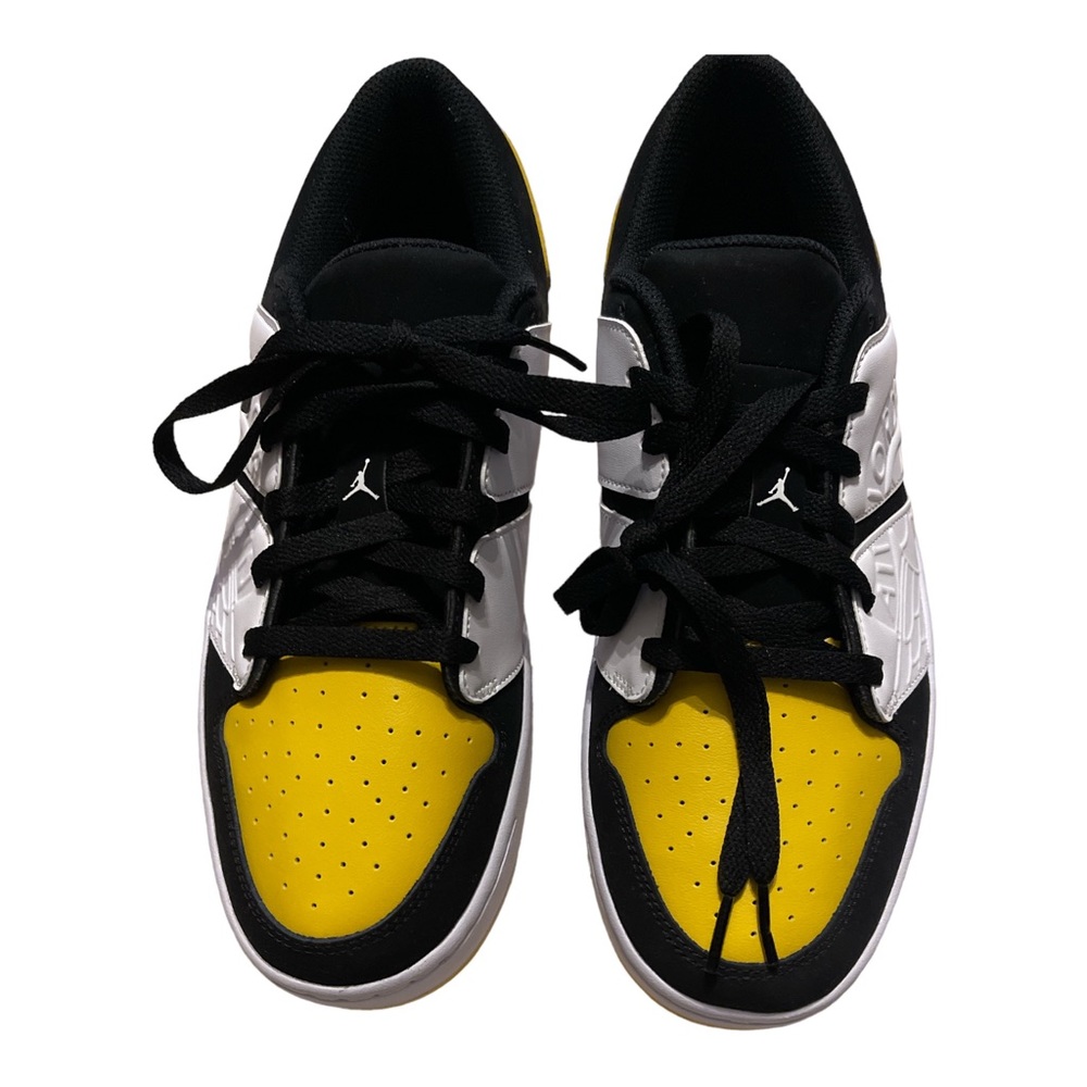 Men's Nu Jordan 1 Low Tour Yellow Black White DV5141-017 Size 9 New